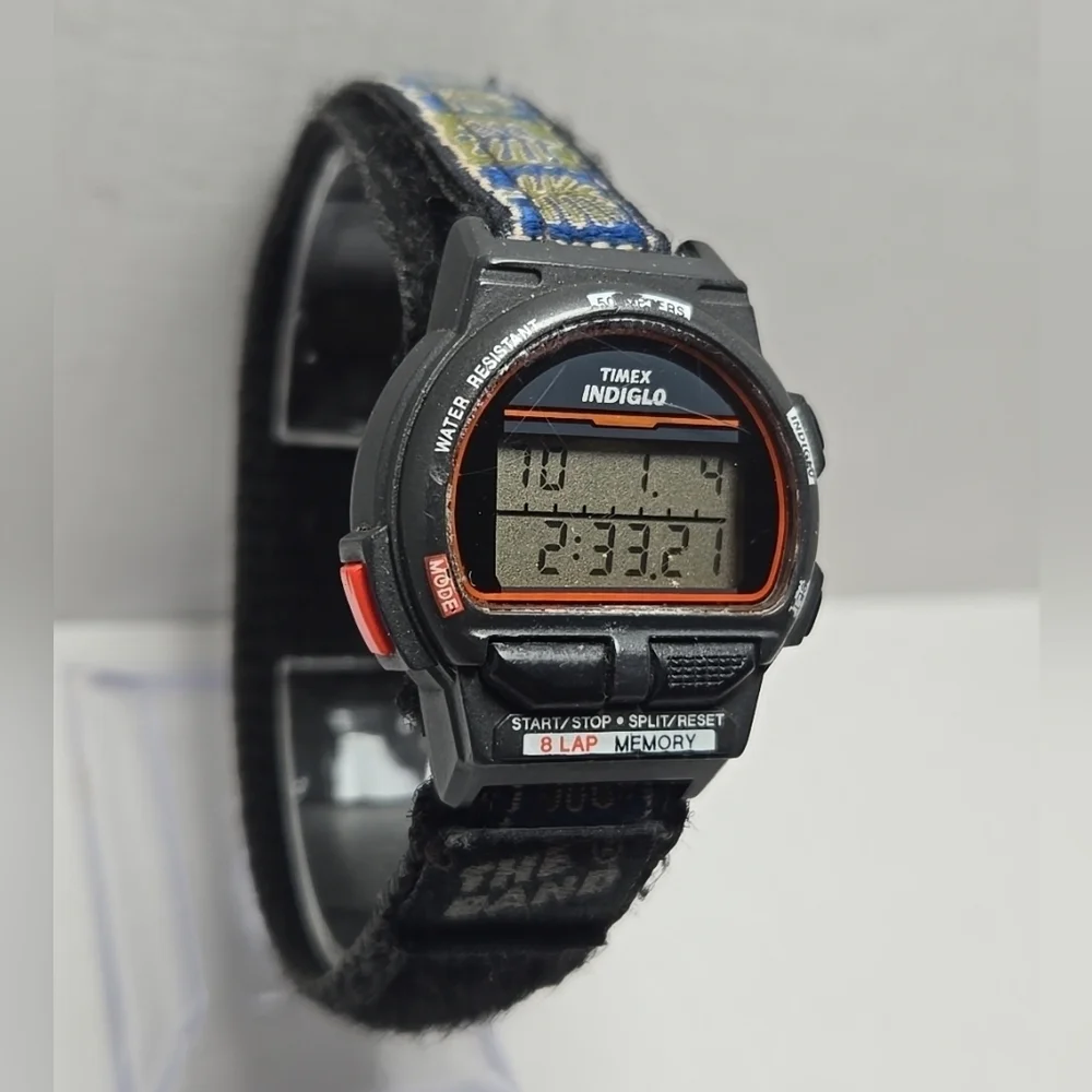 1994 Vintage Timex Ironman Triathlon 8 Lap 50M Chronograph Alarm New Battery